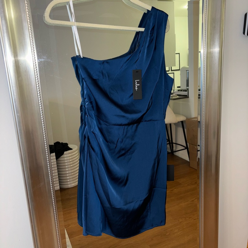 Lulu’s Blue One Shoulder Dress
